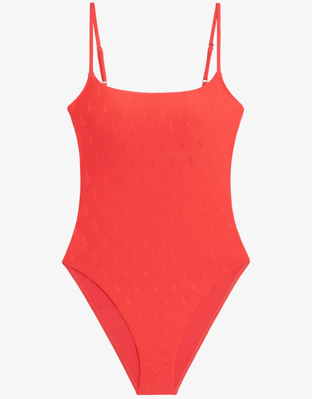 Logo Jacquard Kennedy Swimsuit - Bright Hibiscus
