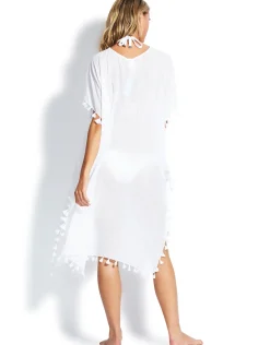 Midi Amnesia Kaftan - White