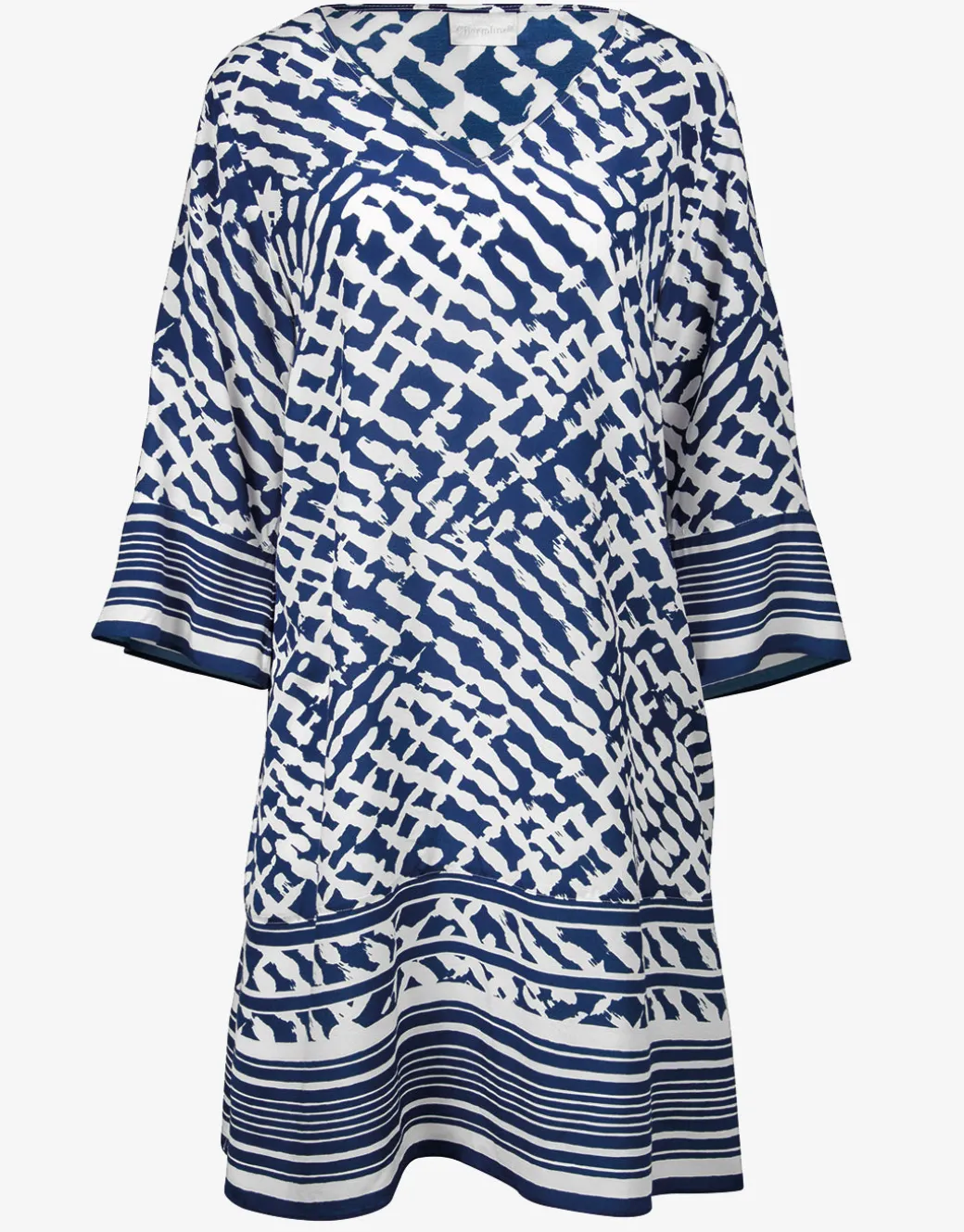 Modern Marina Tunic - White Navy
