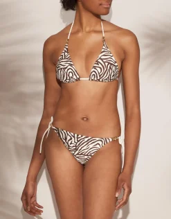 Namibia Rope Tie Side Pant - Brown/White
