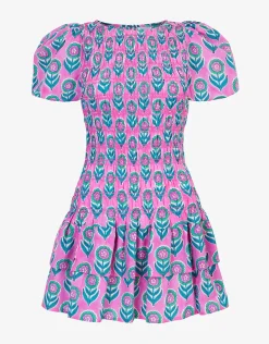 Nova Mini Dress - Lilac Buta