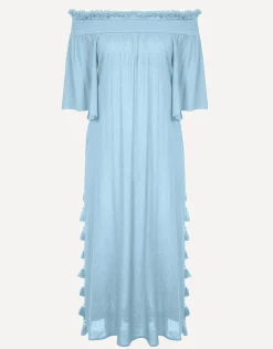 Off The Shoulder Dress - Ice Blue
