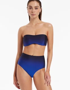Oia Sunset High Waist Bikini Pant - Ocean