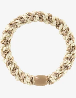 Original Hair Tie - Beige Glitter Stripe