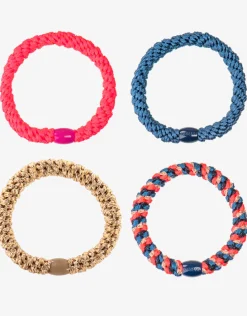 Original Hair Tie Bundle - Blue, Gold and Bright Coral