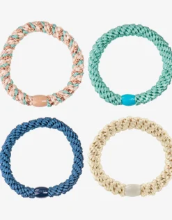 Original Hair Tie Bundle - Blue, Aqua and Ivory