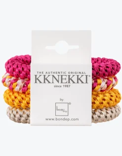 Original Hair Tie Bundle -Ivory, Pink and Golden Yellow