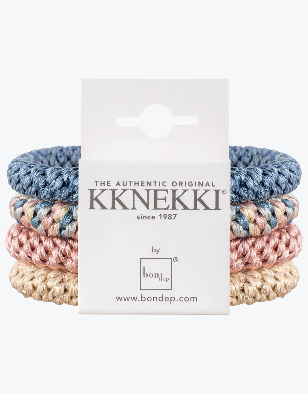 Original Hair Tie Bundle - Pale Pink, Blue and Pale Gold