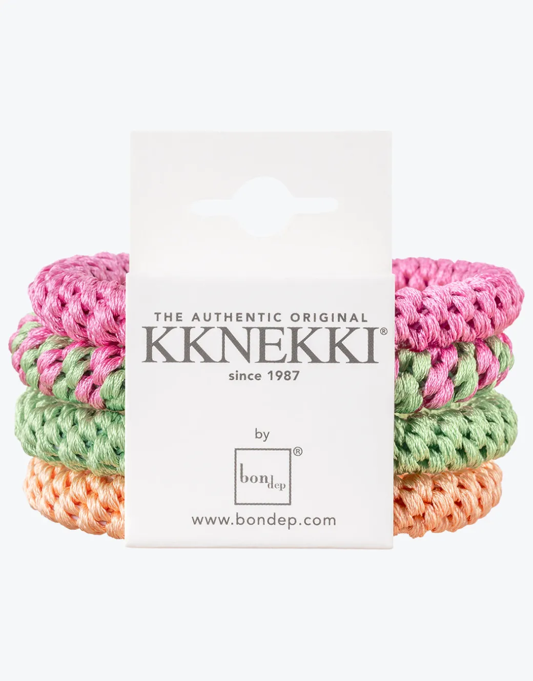 Original Hair Tie Bundle - Pastel Orange, Pink and Green