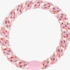Original Hair Tie - Dusty Rose Pink Glitter Stripe