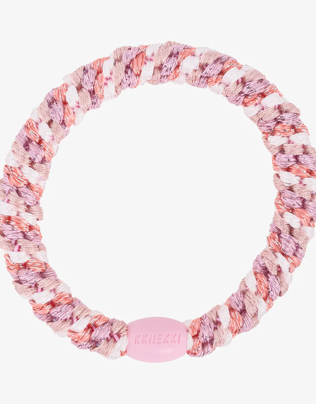 Original Hair Tie - Dusty Rose Pink Glitter Stripe