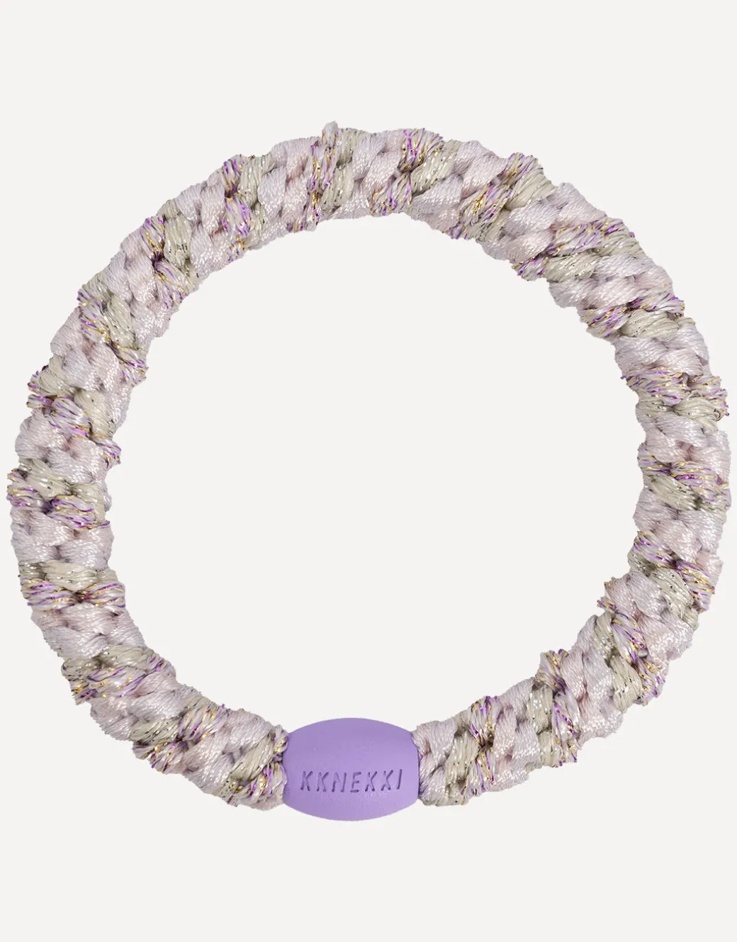Original Hair Tie - Lavendar Ballet Pink Glitter Stripe