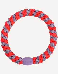 Original Hair Tie - Lilac Neon Pink Stripe