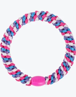 Original Hair Tie - Pink Blue and Ivory Stripe