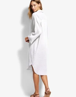 Oversize Beach Cover Up - White