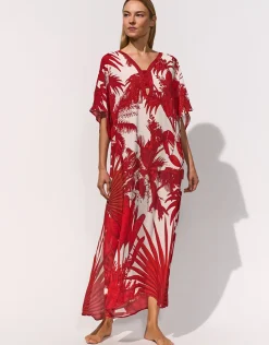 Palmaria Caftan - Creme Rouge