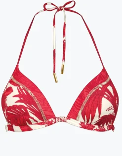 Palmaria Triangle Bikini Top - Creme Rouge