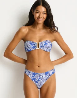 Palmera Sporty Mid Bikini Pant - Blue