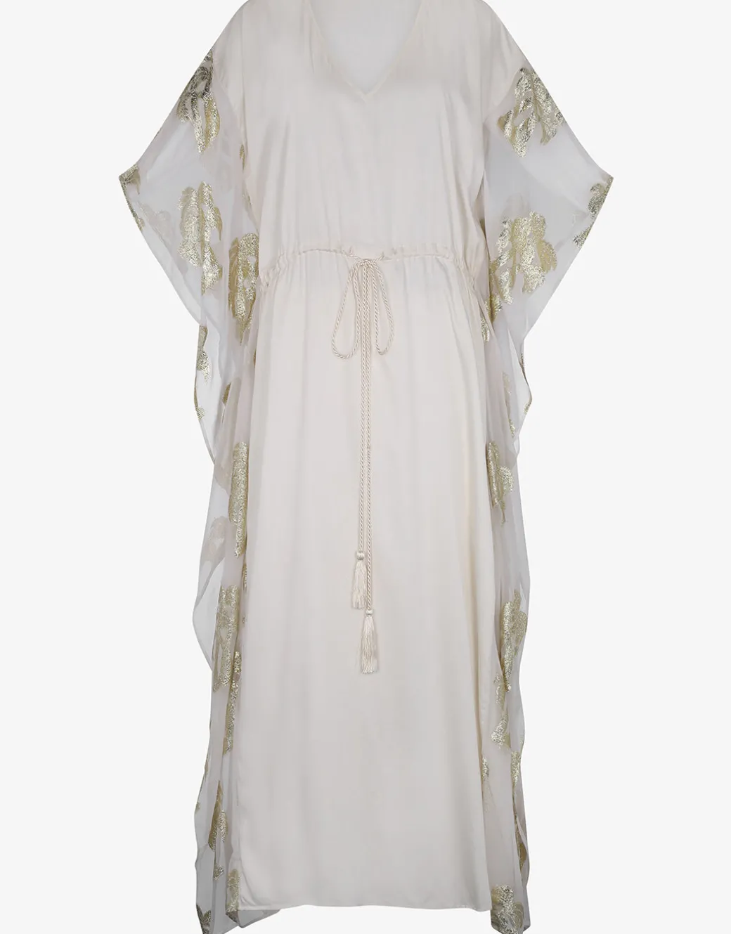 Palm Tree Kaftan - White