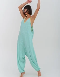 Pima Jumpsuit - Turquoise