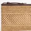 Raffia Mini Pochette Beach Bag - Sand