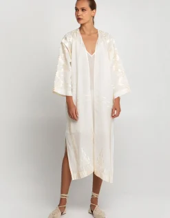 Roots Kimono - Natural and Champagne