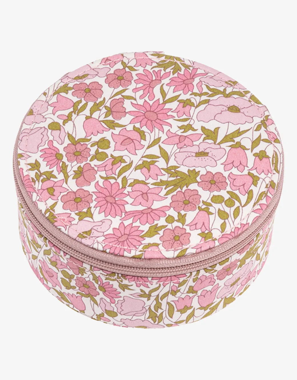 Round Jewellery Box - Liberty Poppy and Daisy