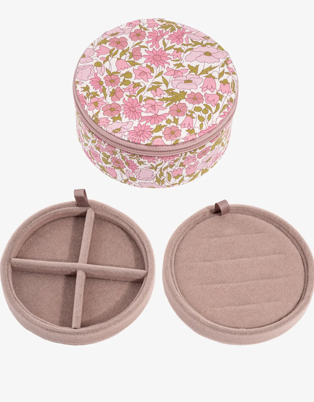 Round Jewellery Box - Liberty Poppy and Daisy