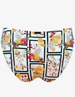 Scenery Bikini Pant - Monochrome Garden
