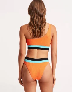 Slice of Splice High Rise Bikini Pant - Tango