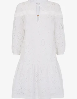 Solta Broderie Anglaise Dress - White