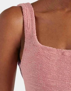 Square Neck Swimsuit - Dusty Pink