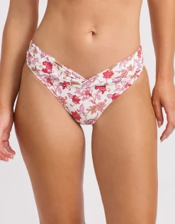 Summer Chintz Twist Band Mini Hipster Bikini Pant - Ecru