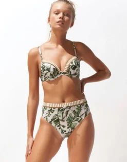 Summer Duo Underwired Bikini Top - Leafy Breeze