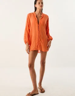 Sundream Yana Long Sleeve Blouse - Orange