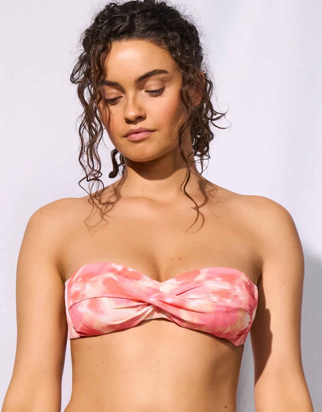 Sunhaze Dreams Twist Bandeau Bikini Top - Solar Energy
