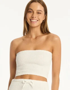 Sunset Beach Bandeau Top - White