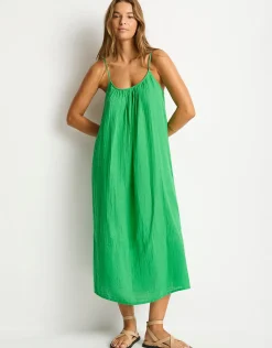 Sunset Tie Back Sundress - Kelly Green