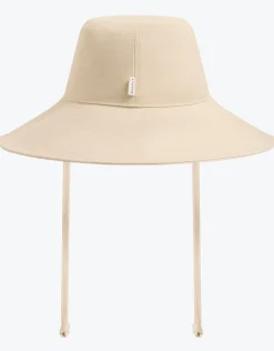 Tie Up Bucket Hat - Ecru