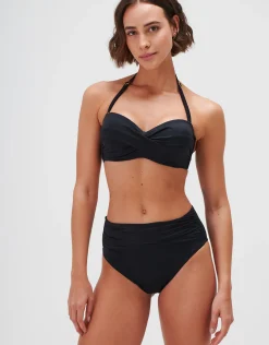 Timeless Twist Bandeau Bikini Top - Jet
