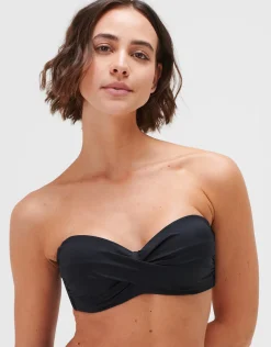 Timeless Twist Bandeau Bikini Top - Jet