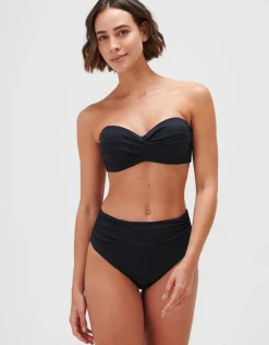 Timeless Twist Bandeau Bikini Top - Jet