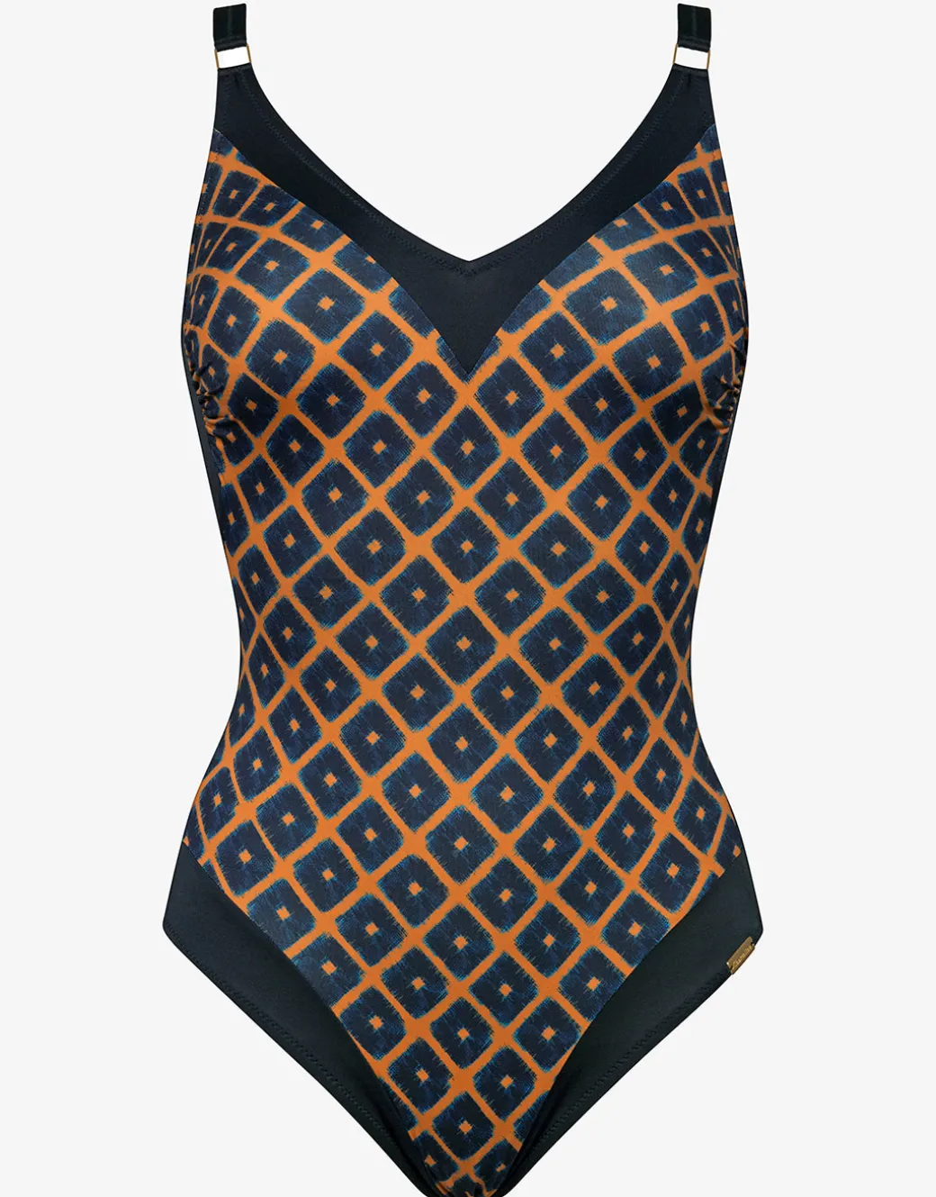 Tobacco Fields V Neck Swimsuit - Tabac Black