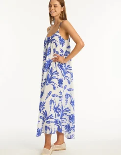 Tradewind Sun Dress - Cobalt