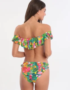 Tropicool Tolvo Off The Shoulder Bikini Top - Blue