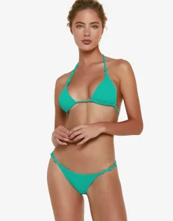 Tulum Milano Knot Bikini Pant Full - Aqua