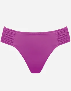 Viva Energy Ruched Side Bikini Pant - Pink Flash