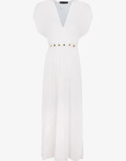 Yara Detail Long Cover Up - Off White